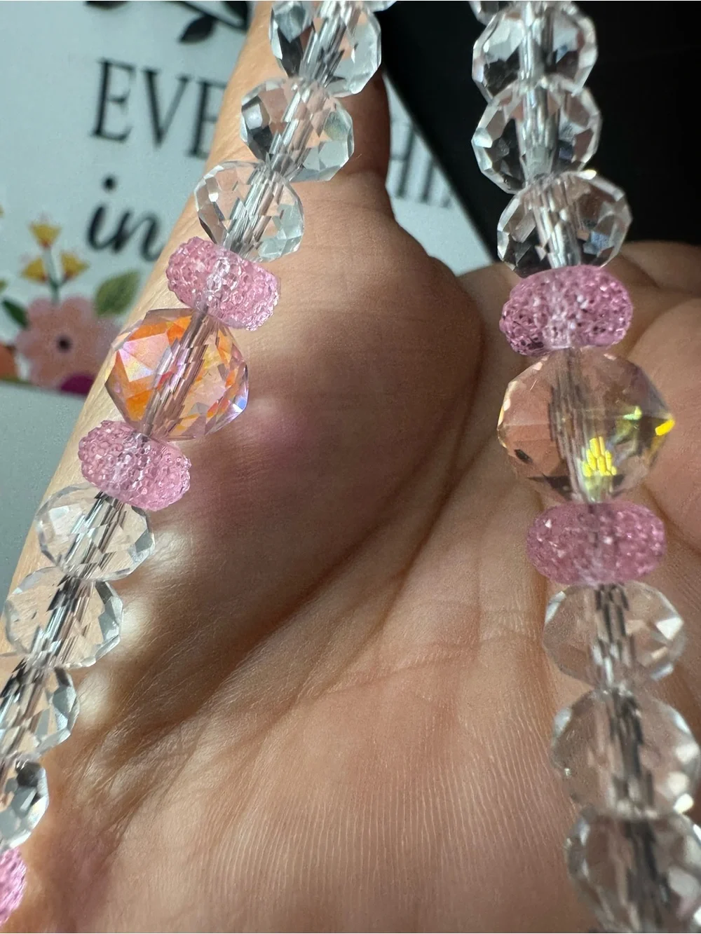 Bling Bling Crystal and Pink Phone/Key/Bag Chain #P1073